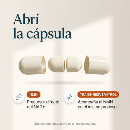 Sostena - Suplemento de NMN + trans-resveratrol